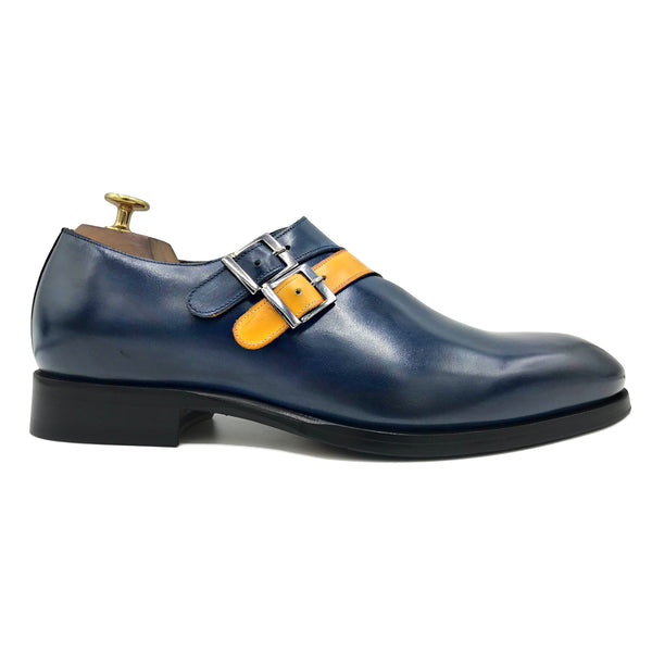 Stringate con fibbia in pelle, bordeaux | Intrend Stringate con fibbia in pelle, bordeaux | Intrend