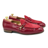 Bonaparte I Mocassini da uomo in pelle rossa di Virgilio 01