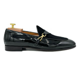 Bonaparte III Mocassini in pelle nera da uomo con morsetto scarpe uomo di Virgilio shoes 02