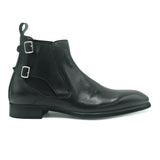 Glasgow I Stivaletti Chelsea con doppia fibbia in pelle nera di Virgilio 02