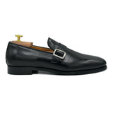 Highbury I Mocassini con fibbia in pelle nera di Virgilio hoes 02
