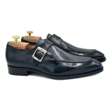 Regent II Fibbia singola in pelle grigia scarpe classiche da uomo 01