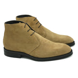 Belfast II Polacchine in pelle scamosciata beige di virgilio 01