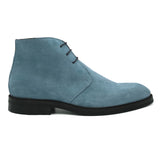 Belfast VI Polacchine in pelle scamosciata azzurra stivaletti 02