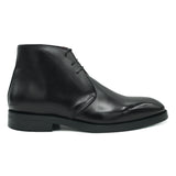 Belfast VIII Polacchine in pelle nera stivaletti da uomo di Virgilio 02