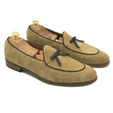 Belgian Loafers in pelle scamosciata beige di Virgilio 1