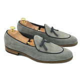 Belgian Loafers in pelle scamosciata Grigio di Virgilio 01