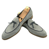 Belgian Loafers in pelle scamosciata Grigio di Virgilio 03