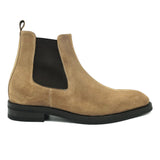 Chelsea I stivaletti in pelle scamosciata beige scarpe da uomo di Virgilio 02