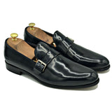 Fibbia Singola in pelle nera di Virgilio 1