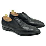 Francesine in pelle nero di virgilio 01