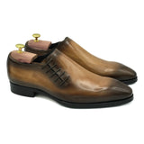 Piccadilly I Wholecut da uomo in pelle marrone scarpe oxford di Virgilio 01