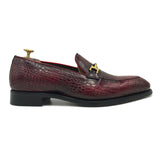 Versailles I Mocassini da uomo con morsetto in pelle abrasivata bordeaux scarpe di Virgilio shoes 02
