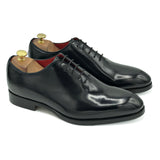 Wholecut in pelle nera -scarpe oxford 1
