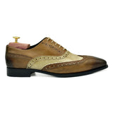 Benoit II Oxford in pelle marrone brogues scarpe classiche da uomo 02