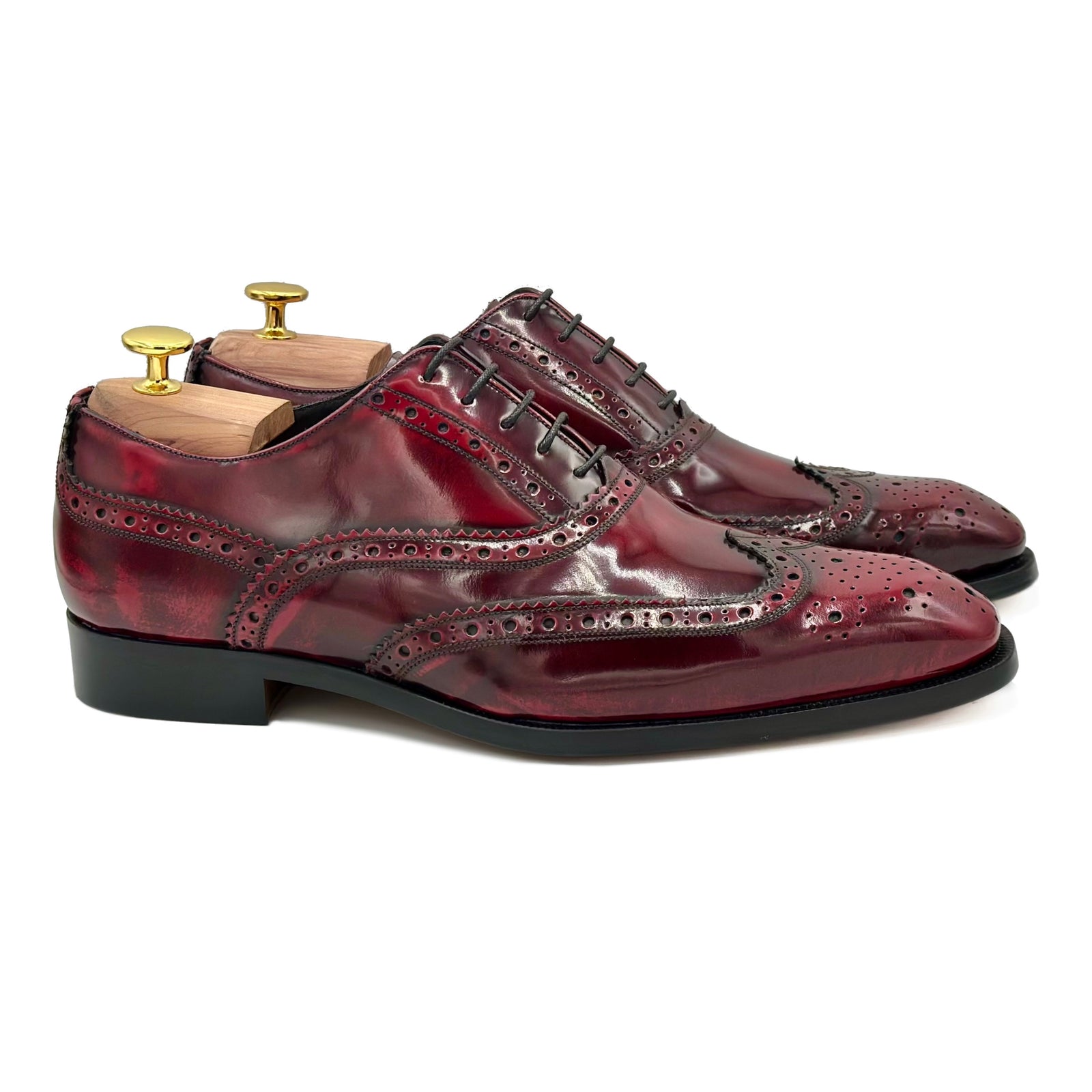 Ripley I Francesine da uomo in pelle bordeaux scarpe classiche