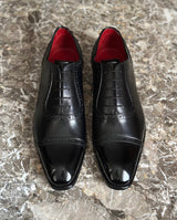 Rothschild I Oxford in pelle nera brogues scarpe classiche di Virgilio shoes 04