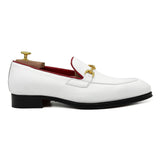 Tuileries II Mocassini in pelle bianca con morsetto-scarpe classiche da uomo di Virgilio 02
