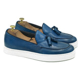 Iago II Sneakers con nappine in pelle blu di Virgilio scarpe 01