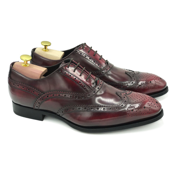 Ripley I Francesine in pelle lucida bordeaux scarpe da uomo classiche di virgilio 01