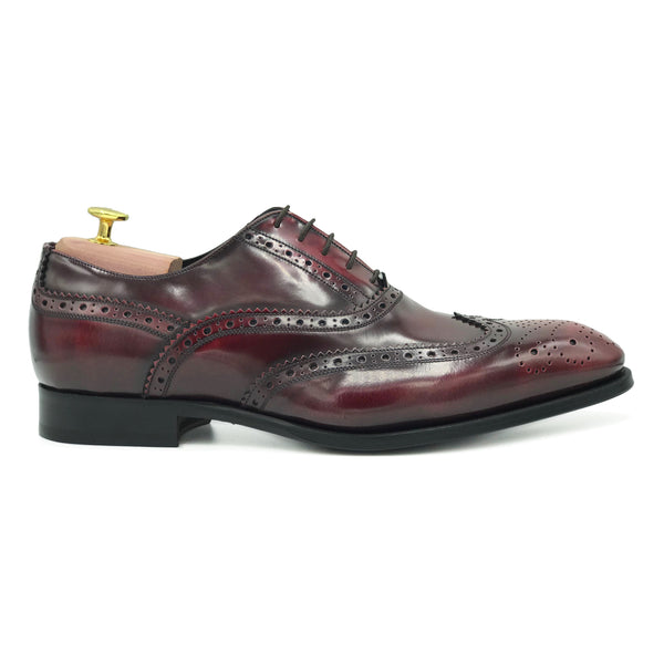 Ripley I Francesine in pelle lucida bordeaux scarpe da uomo classiche di virgilio 02