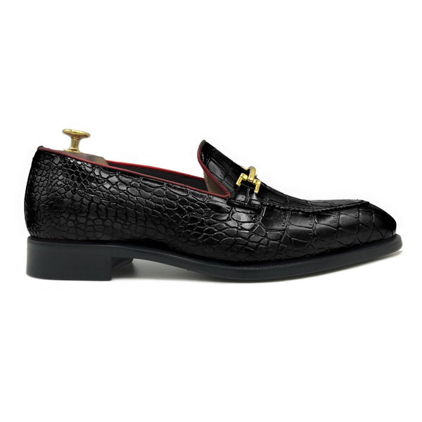 Versailles II Mocassini da uomo con morsetto in pelle abrasivata nera scarpe di Virgilio shoes 02